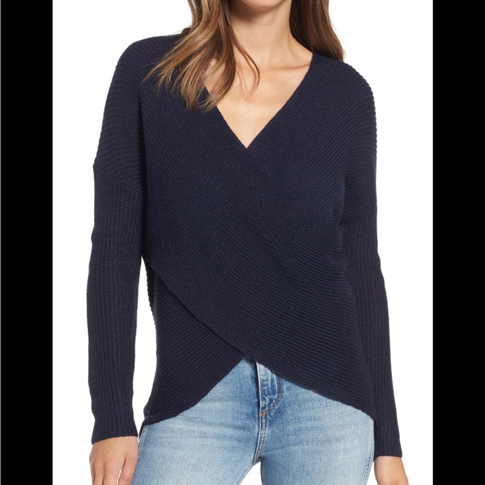 ASTR The Label Cross Front Sweater NWOT